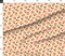 Peach Fabric Summer Fruit Little Arrow Polka Dots Baby Girl Custom Printed Fabric by Spoonflower Various Fabrics by the Yard or Fat Quarter